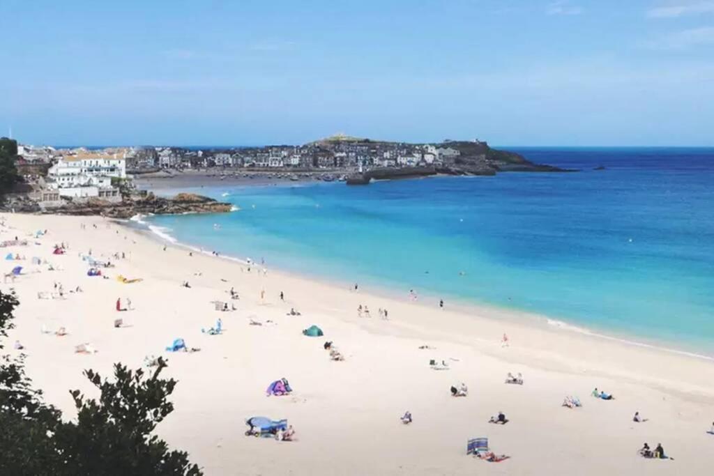 St Ives Apartment Private Parking With Garden 10 Minute Walk Into Town And Beach Exterior foto